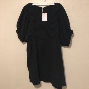 SOLD ON EBAY- Free People Black Combo Tee